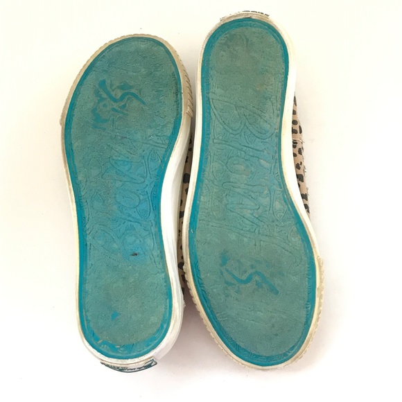 BLOWFISH Leopard Cotton Canvas Slip On Sneakers Malibu Latte Women’s Size 6.5 - Picture 15 of 16